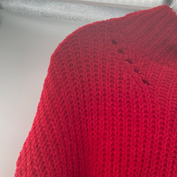 Maurices Women's Knit Sweater Mock Neck Long Sleeve Red Size Large - Picture 5 of 9